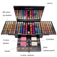 180 Colors Eyes Shadow Blush Set Personalized Piano - shaped Makeup Palette Box - Zentelle Beauty
