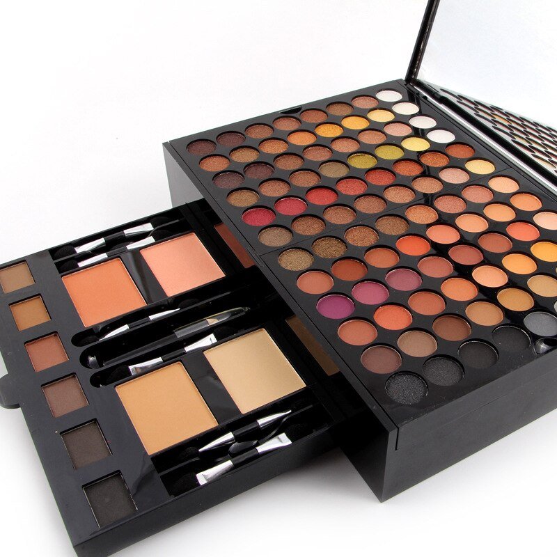 180 Colors Eyes Shadow Blush Set Personalized Piano - shaped Makeup Palette Box - Zentelle Beauty