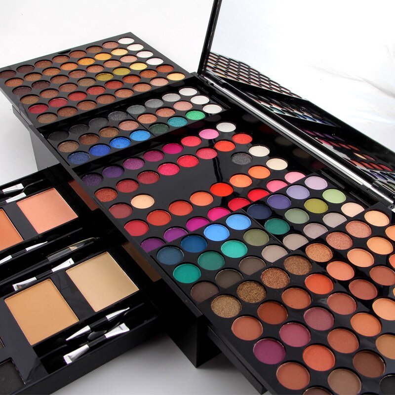 180 Colors Eyes Shadow Blush Set Personalized Piano - shaped Makeup Palette Box - Zentelle Beauty