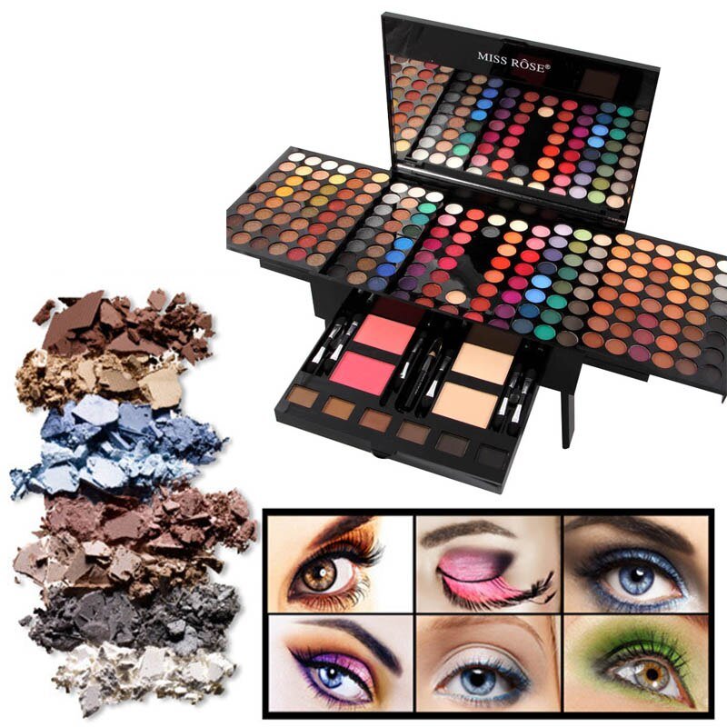 180 Colors Eyes Shadow Blush Set Personalized Piano - shaped Makeup Palette Box - Zentelle Beauty