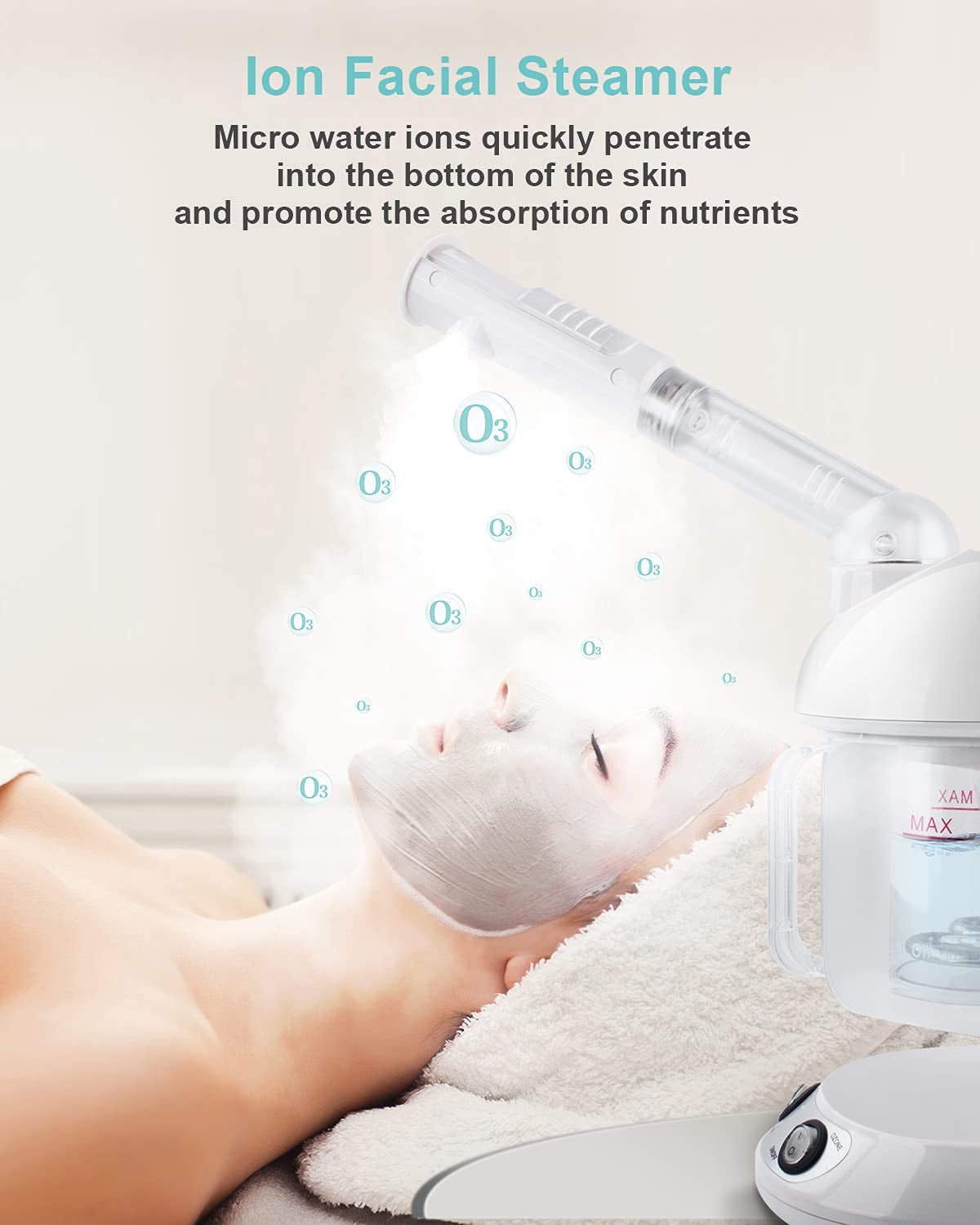 303 Facial Cleansing Brush Violet Bundled Hair Steamer - Zentelle Beauty