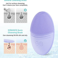 303 Facial Cleansing Brush Violet Bundled Hair Steamer - Zentelle Beauty