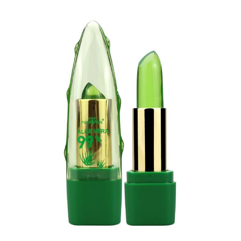 Aloe Vera Gel Color Changing Lipstick Gloss Moisturizer Anti - drying Desalination Fine - grain Lip Blam Care - Zentelle Beauty