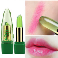 Aloe Vera Gel Color Changing Lipstick Gloss Moisturizer Anti - drying Desalination Fine - grain Lip Blam Care - Zentelle Beauty