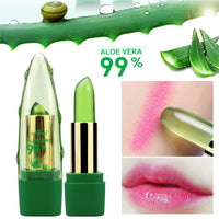 Aloe Vera Gel Color Changing Lipstick Gloss Moisturizer Anti - drying Desalination Fine - grain Lip Blam Care - Zentelle Beauty