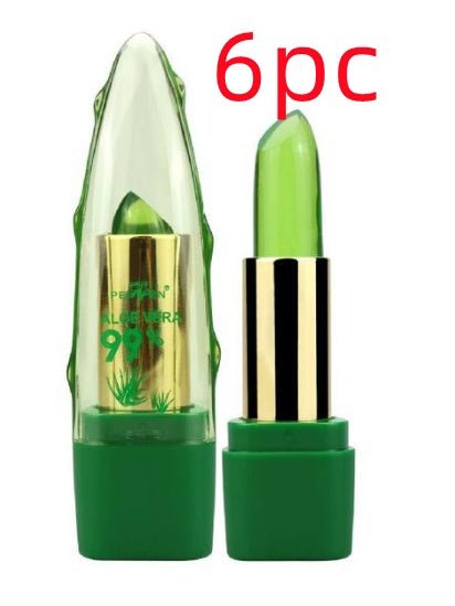 Aloe Vera Gel Color Changing Lipstick Gloss Moisturizer Anti - drying Desalination Fine - grain Lip Blam Care - Zentelle Beauty