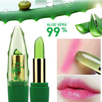 Aloe Vera Gel Color Changing Lipstick Gloss Moisturizer Anti - drying Desalination Fine - grain Lip Blam Care - Zentelle Beauty