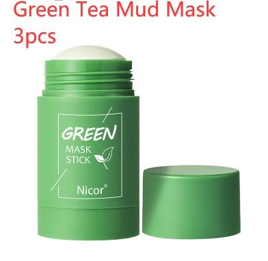Cleansing Green Tea Mask Clay Stick Oil Control Anti - Acne Whitening Seaweed Mask Skin Care - Zentelle Beauty