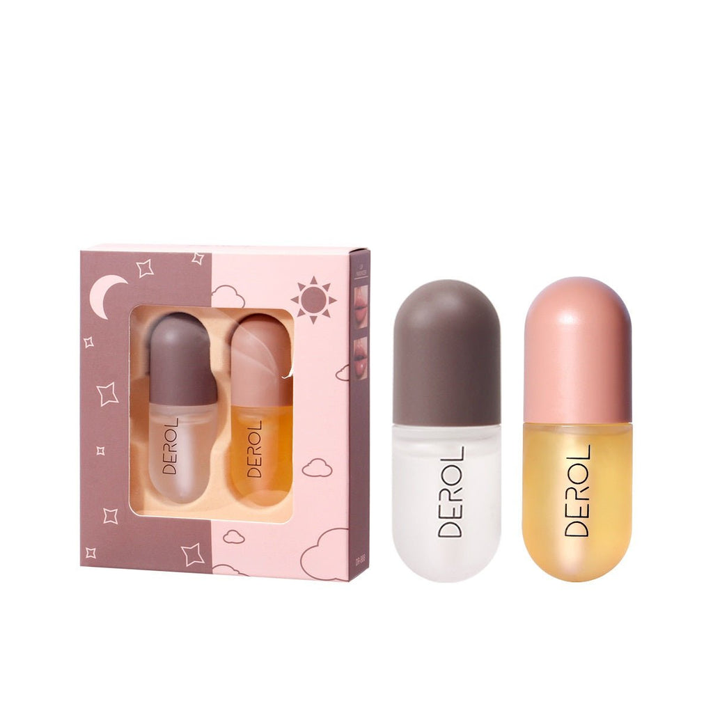 Day Night Instant Volume Lip Plumper Oil Clear Lasting Nourishing Repairing Reduce Lip Fine Line Care Lip Beauty Cosmetic - Zentelle Beauty