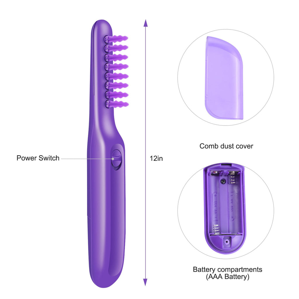 Electric Detangling Brush Scalp Massage Hair Brush - Zentelle Beauty