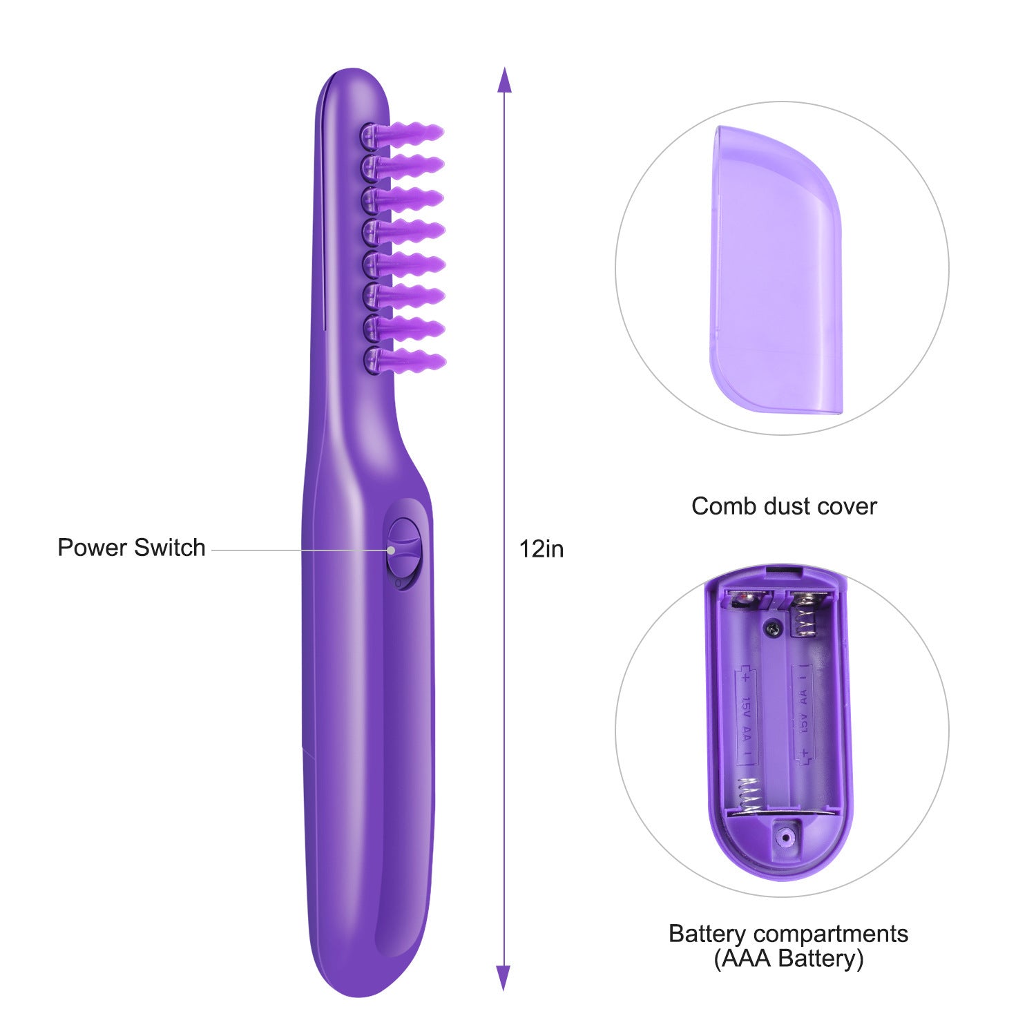 Electric Detangling Brush Scalp Massage Hair Brush - Zentelle Beauty