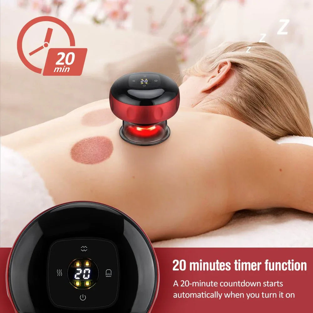 Electric Cupping Massager Set for Cellulite Therapy & Fat Burning - Zentelle Beauty