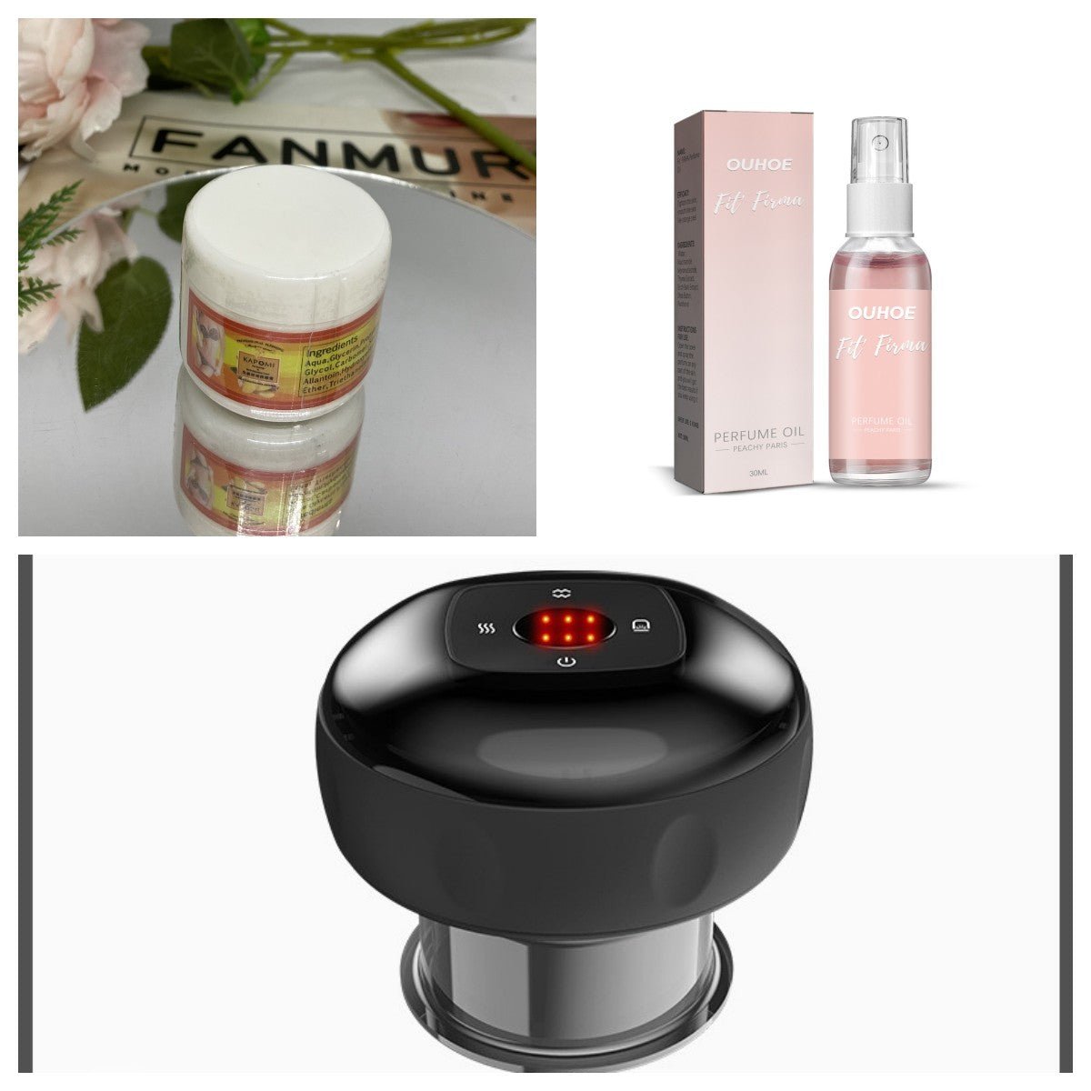 Electric Cupping Massager Set for Cellulite Therapy & Fat Burning - Zentelle Beauty