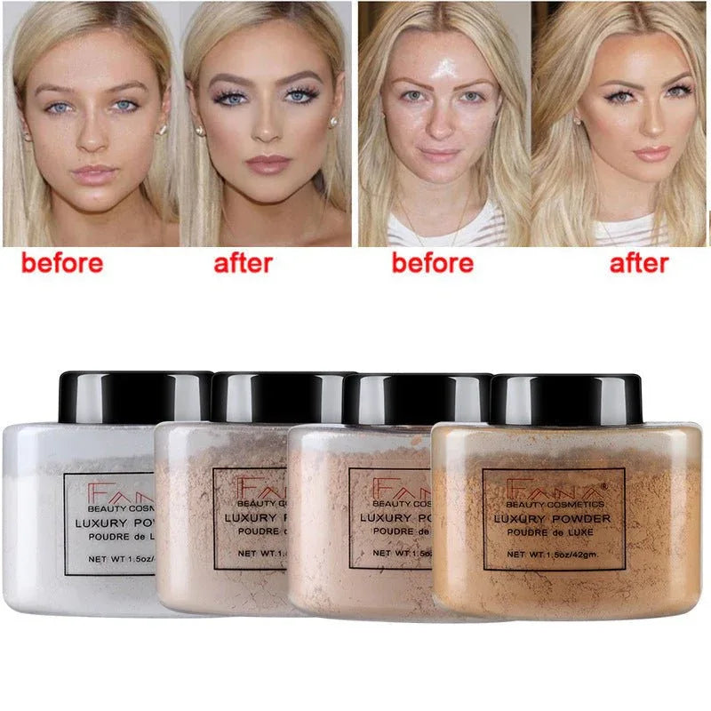 Oil Control Matte Foundation Powder - Banana Translucent Makeup Base - Zentelle Beauty