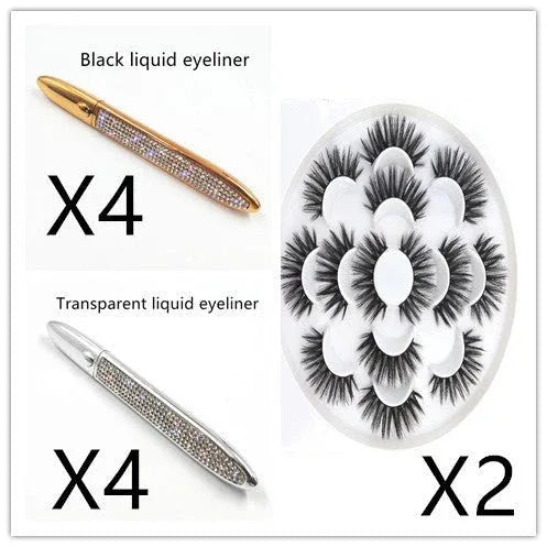 False Eyelashes Self-adhesive Eyeliner Multicolor - Zentelle Beauty