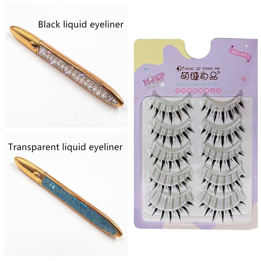 False Eyelashes Self - adhesive Eyeliner Multicolor - Zentelle Beauty