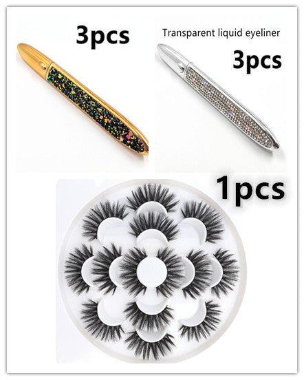False Eyelashes Self - adhesive Eyeliner Multicolor - Zentelle Beauty