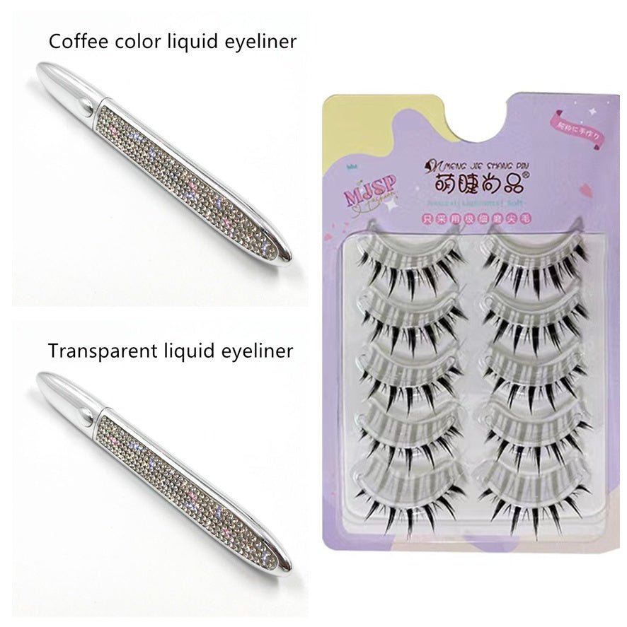 False Eyelashes Self - adhesive Eyeliner Multicolor - Zentelle Beauty