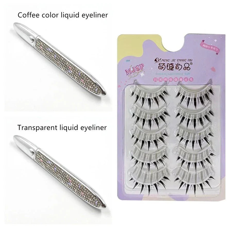 False Eyelashes Self-adhesive Eyeliner Multicolor - Zentelle Beauty