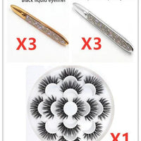 False Eyelashes Self-adhesive Eyeliner Multicolor - Zentelle Beauty