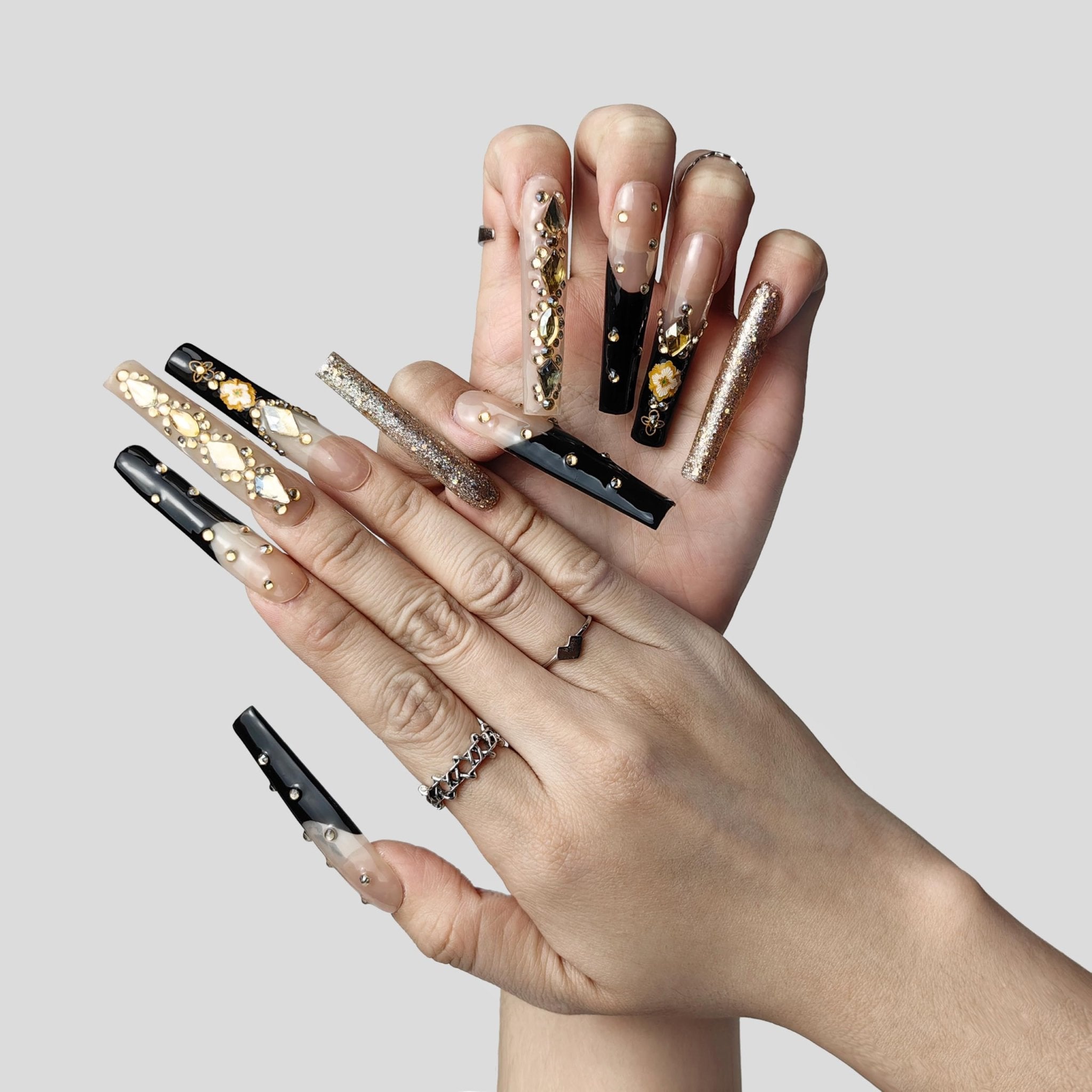 Eco-Friendly Acrylic Nails Set - Durable & Chip Resistant - Long Lasting Press-On Nails - Zentelle Beauty