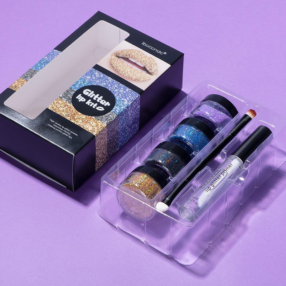 DIY Glitter Lip Gloss Kit for Long Lasting Shiny Lips - Zentelle Beauty