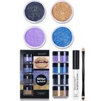 DIY Glitter Lip Gloss Kit for Long Lasting Shiny Lips - Zentelle Beauty