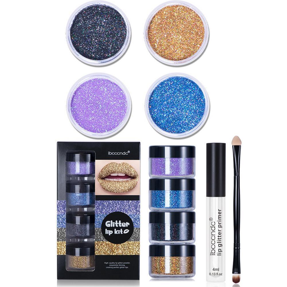 DIY Glitter Lip Gloss Kit for Long Lasting Shiny Lips - Zentelle Beauty