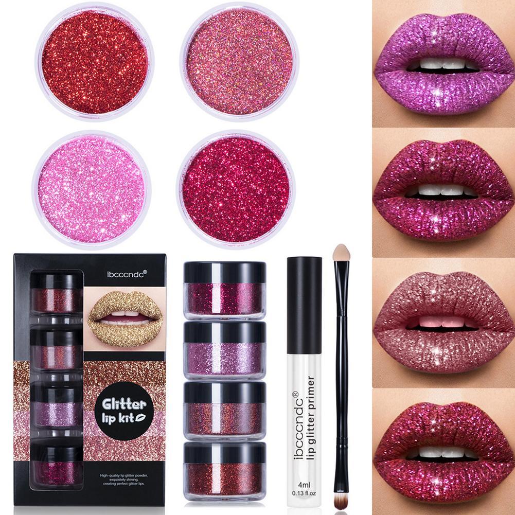 DIY Glitter Lip Gloss Kit for Long Lasting Shiny Lips - Zentelle Beauty