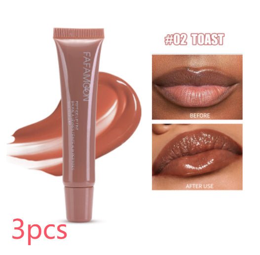 Waterproof Tea Red Lip Gloss - Long Lasting Korean Makeup - Zentelle Beauty