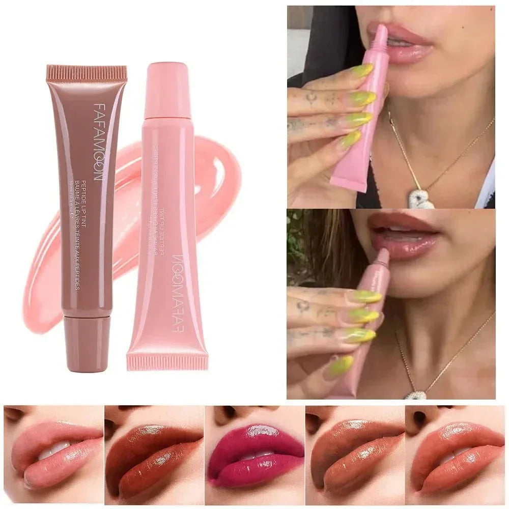 Waterproof Tea Red Lip Gloss - Long Lasting Korean Makeup