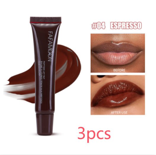 Waterproof Tea Red Lip Gloss - Long Lasting Korean Makeup - Zentelle Beauty