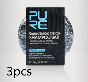 Hand - Extracted Soap Shampoo Bamboo Charcoal Shampoo Soap - Zentelle Beauty