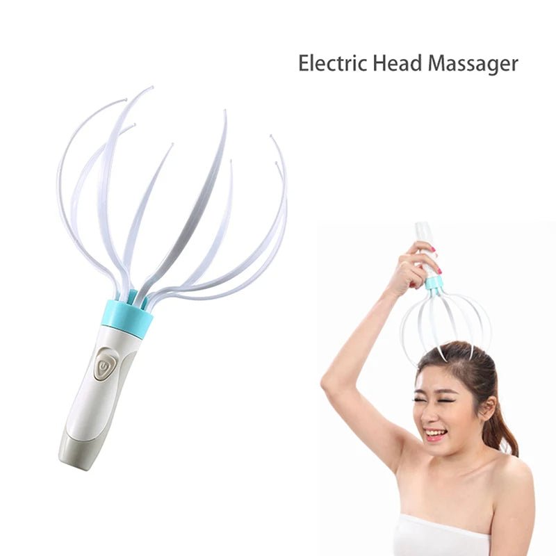 Head Massager Scalp Vibration Massage Eight Claw Electric Household Massager Head Masager Body Care - Zentelle Beauty