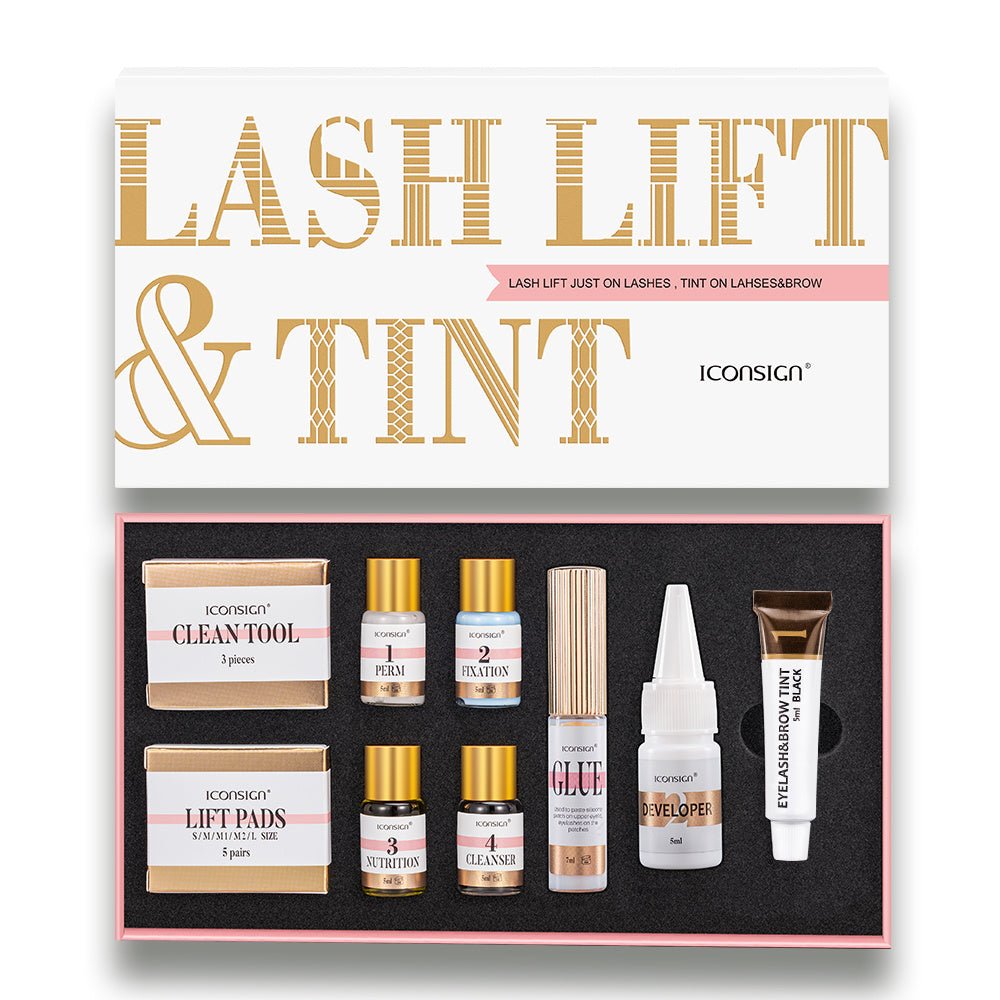 ICONSIGN Lash Lift EyeLash Eyebrow Dye Tint Kit Lashes Perm Set Brow Lamination Makeup Tools - Zentelle Beauty