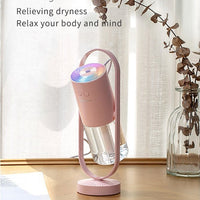 Magic Shadow USB Air Humidifier For Home With Projection Night Lights Ultrasonic Car Mist Maker Mini Office Air Purifier - Zentelle Beauty