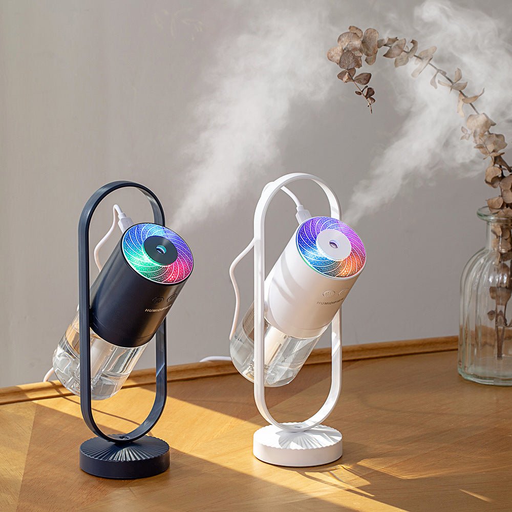 Magic Shadow USB Air Humidifier For Home With Projection Night Lights Ultrasonic Car Mist Maker Mini Office Air Purifier - Zentelle Beauty