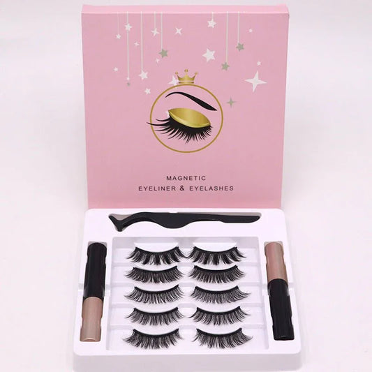 Long Lasting Magnetic Eyelashes and Eyeliner Set - Waterproof and Reusable Beauty Tool - Zentelle Beauty