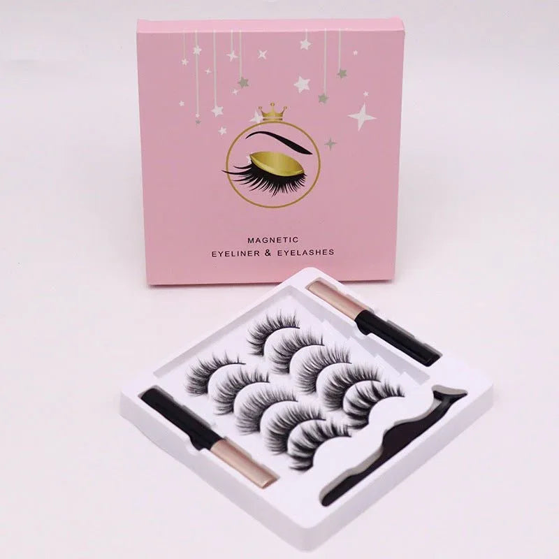 Long Lasting Magnetic Eyelashes and Eyeliner Set - Waterproof and Reusable Beauty Tool - Zentelle Beauty