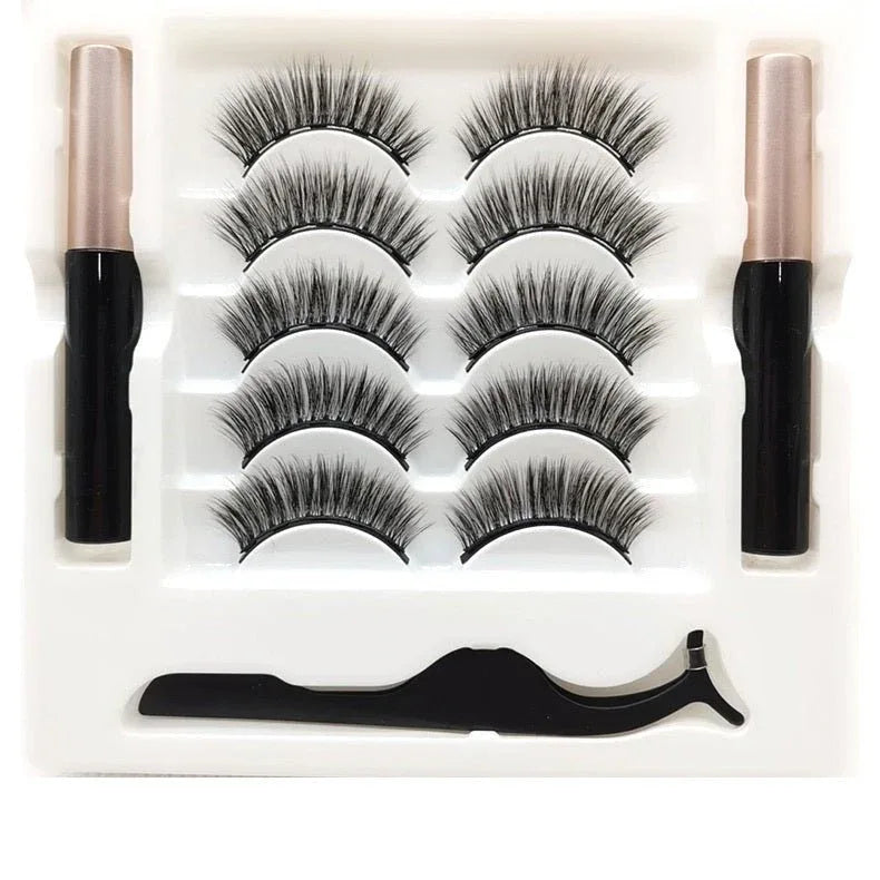 Long Lasting Magnetic Eyelashes and Eyeliner Set - Waterproof and Reusable Beauty Tool - Zentelle Beauty