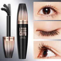 4D Silk Fiber Waterproof Mascara - Long Curling Black Lashes - Zentelle Beauty