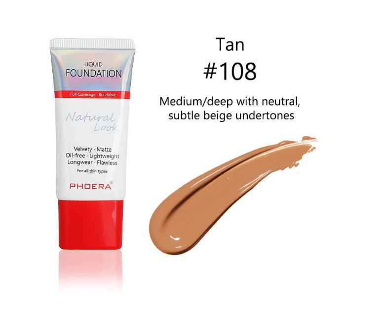 Matte, Silky, Tube Liquid Foundation, Ladies Products - Zentelle Beauty