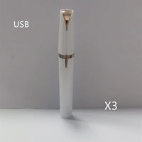 Painless Mini Electric Eyebrow Trimmer with LED Light - Zentelle Beauty