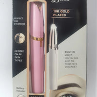 Painless Mini Electric Eyebrow Trimmer with LED Light - Zentelle Beauty