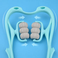 Multifunctional Manual Six - wheel Neck Massager Massage Relieve Roller Massage Tool - Zentelle Beauty