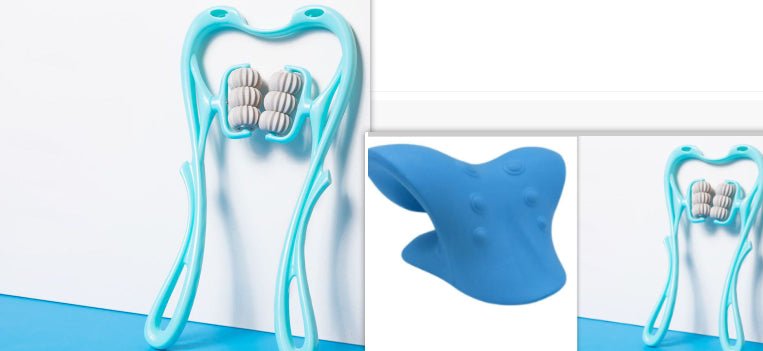 Multifunctional Manual Six - wheel Neck Massager Massage Relieve Roller Massage Tool - Zentelle Beauty