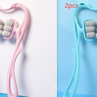 Multifunctional Manual Six - wheel Neck Massager Massage Relieve Roller Massage Tool - Zentelle Beauty