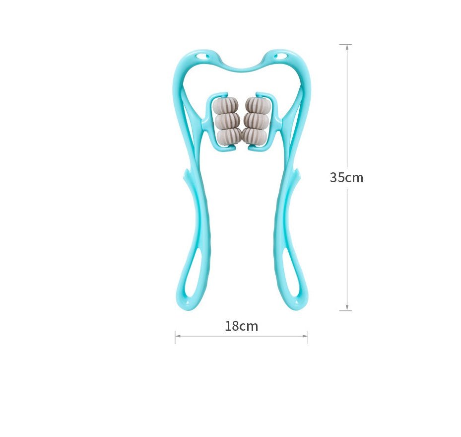 Multifunctional Manual Six - wheel Neck Massager Massage Relieve Roller Massage Tool - Zentelle Beauty