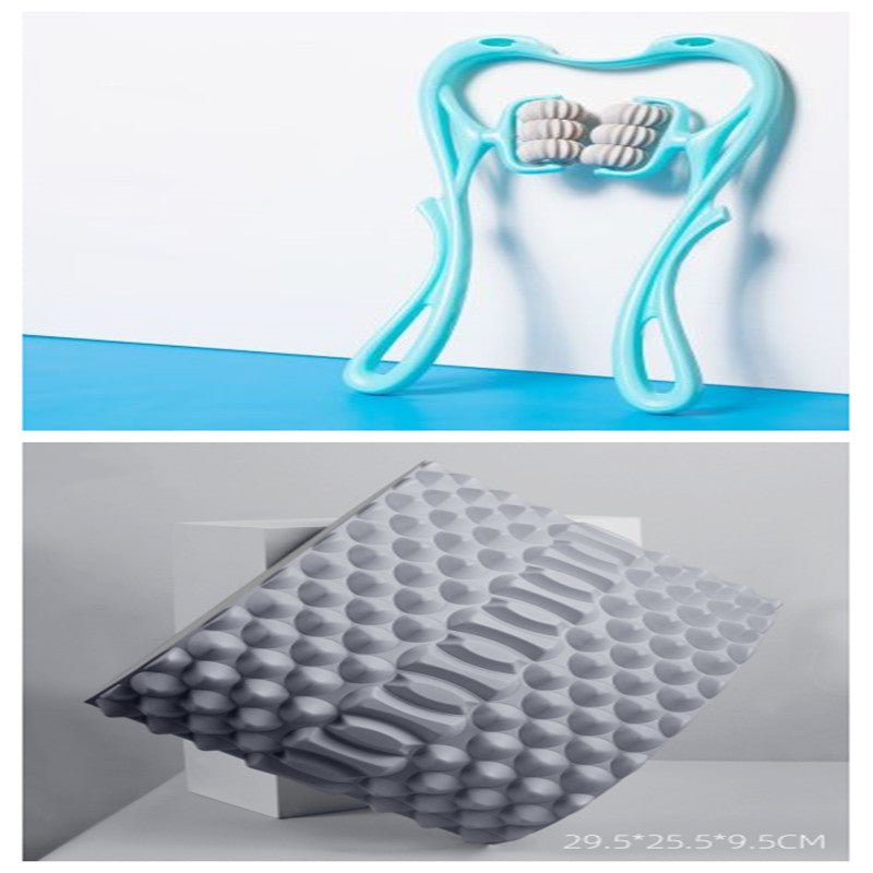 Multifunctional Manual Six - wheel Neck Massager Massage Relieve Roller Massage Tool - Zentelle Beauty