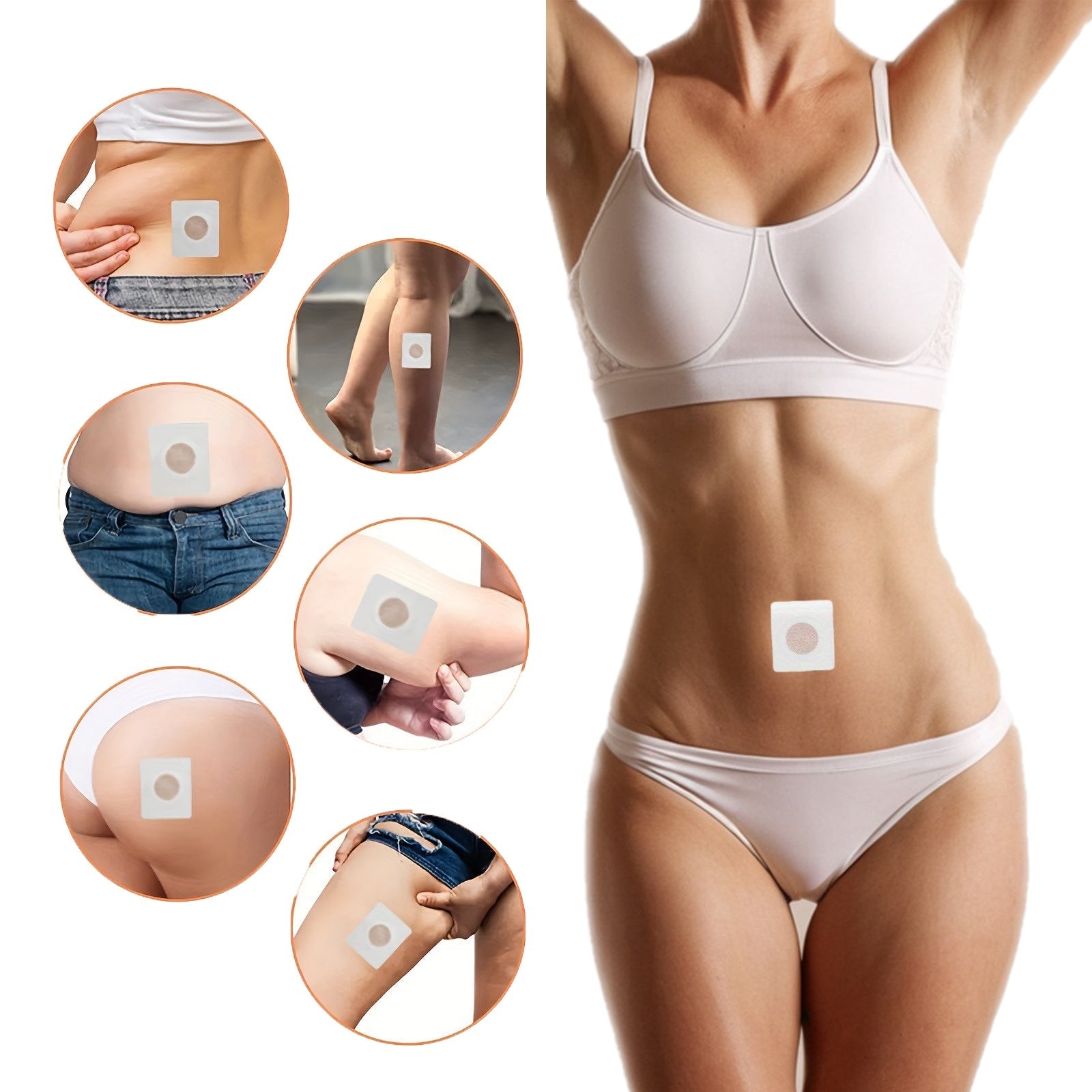 Navel Belly Button Patch Slimming Patch Abdomen Magnetic Detox Sticker - Zentelle Beauty
